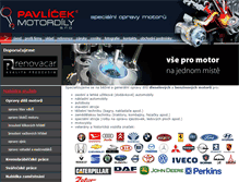 Tablet Screenshot of pavlicekmotordily.cz